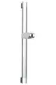 Chromfarbene Brausestange von Ideal Standard, vertikal montiert, mit einem Befestigungselement. Ideal für die Installation in Duschbereichen.